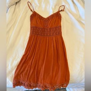 Abercrombie orange summer dress